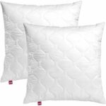 Comprar Abeil lote de 2 almohadas de memoria acolchadas 60x60 cm blanco