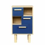 Comprar Almacenamiento con 2 puertas - madera de pino azul - lila