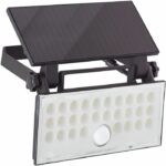 Comprar Aplique de exterior - brilliant - luton - led y solar - detector de movimiento - plástico y metal - 4 w - negro