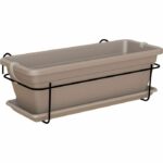 Comprar Artevasi - jardinera de balcón venezia kit 50cm taupe 50 x 19