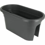 Comprar Artevasi jardiniere para balcón venezia - 30 x 60 x h 27 cm - 18 l - gris antracita