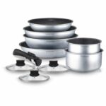 Comprar Arthur martin am167s batería de cocina de 10 piezas - aluminio - manija extraíble - todas las luces