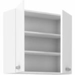 Comprar Atlas unidad alta con 2 puertas batientes - decoración blanca - l80 cm