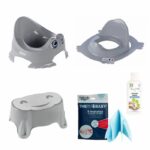 Comprar Baby jar + wc reductor + paso sin -slip + colchón de cambio desechable + espuma desinfectante