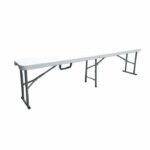 Comprar Banco plegable para mesa de recepción 180 cm.