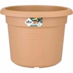 Comprar Basos verdes de la olla de flores redondas - plástico - Ø40 - terracota suave