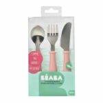 Comprar Beaba set de 3 cubiertos antiguos de acero inoxidable rosa