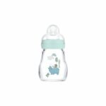 Comprar Biberón de vidrio mam - 170ml - azul - tetina flow 1