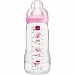 Comprar Biberón mam easy active 2nd age decorated - 330ml - a partir de 6 meses - flow teat x - rosa