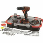 Comprar Black & decker taladro inalámbrico de litio de 18 v - 2 baterías - 160 caja de accesorios -bdcdc18bast-qw