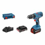 Comprar Bosch professional gsr 18 v percusión taladro de perforación + 1 batería 2.0ah + 1 4ah batería + gal charger en l case