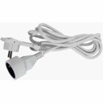 Comprar Cable de extensión chacon de 3 m con conector plano blanco