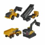 Comprar Caja de 4 vehículos de construcción volvo en reproducciones en metal a escala 1/64 - majorette