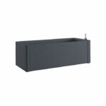 Comprar Caja de flores rectangular stefanplast natural delux - 100x43xh33cm - 90 + 6.5l en el almacenamiento - antracita