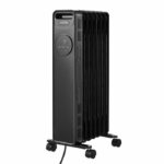 Comprar Calentador eléctrico en baño de aceite 1500w oceanic - 3 potencias - termostato electrónico - mando a distancia - móvil - negro