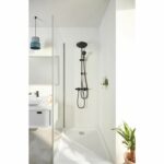 Comprar Columna de ducha con desviador manual - ahorro de agua - grohe vitalio start system 250 - negro mate - 266802431