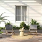 Comprar Conjunto de 2 sillones bajos de jardín verone gris claro