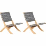 Comprar Conjunto de 2 sillones bajos de jardín verone gris claro