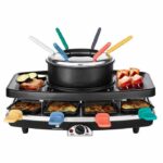 Comprar Continental edison fd12881 raclette y fondue 8 personas - negro