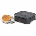 Comprar Crépiere domo - 4 crepes - patrones de emoji - revetencia anti -adhesiva - 600w - l31 x l34 x h13 cm