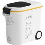 Comprar Curver contenedor de comida el diner se sirve - 12 kg - 35 l - blanco y negro - para gatos