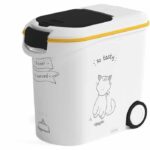 Comprar Curver contenedor de comida el diner se sirve - 12 kg - 35 l - blanco y negro - para gatos