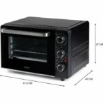 Comprar Domo do807go mini horno para hornear y refrigerios - 20 l - negro - 1300 vatios -