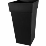 Comprar Eda flowerpot xxl tuscany - cuadrado - 43.3 x 43.3 x h 80 cm - 98 l - gris antracita