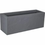 Comprar Eda jardinere volcania'up 57 l - imitiva de la decoración de piedra - 79.5 x 29.5 x 29.5 cm - gralet gray