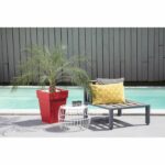 Comprar Eda maceta toscana cuadrada mediana - 39 x 39 x h 53 cm - 51 l - rojo rubí