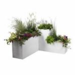 Comprar Eda plastique caja de flores cuadrada graphit - 57 l - 49.5 x 49.5 x 49.5 cm - plomo blanco