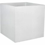 Comprar Eda plastique caja de flores cuadrada graphit - 57 l - 49.5 x 49.5 x 49.5 cm - plomo blanco