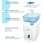 Comprar El distribuidor de agua de flujo azul de brita flow (8.2l) incluyó 1 cartucho maxtra pro all-in-1