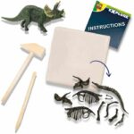 Comprar Excavación 2 en 1 de dinosaurios y esqueletos - triceratops - ses creative