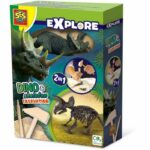 Comprar Excavación 2 en 1 de dinosaurios y esqueletos - triceratops - ses creative