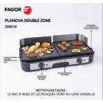 Comprar Fagor - fg823 - plancha acero inoxidable extra grande - 2200 w