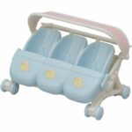 Comprar Familias sylvanian el cochecito triple para niños