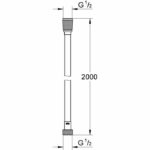 Comprar Flexo de ducha - grohe vitalioflex 27507001 - 2m - antitorsión - antitorsión - conexión universal - superficie lisa - cromo