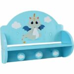 Comprar Fun house léon le dragon 713338 perchero estanterÍa dimensiones: ± h. 33 x w. 46 x d. 15 cm para niños