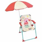 Comprar Fun house peppa pig silla de camping plegable con sombrilla - h.38.5 x w.38.5 x d.37.5 cm + sombrilla ø 65 cm - para niños