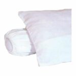 Comprar Funda de almohada polar 100% algodón cepillado 60x60 cm blanco