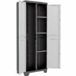 Comprar Gabinete de almacenamiento de utilidad lineal kis - 68 x 39 x 173 cm - negro y gris