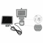 Comprar Galix foco solar muy iluminador con detector de presencia - 80 led - negro