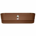 Comprar Greenville oval planter - plastic - Ø70 - marrón congelado