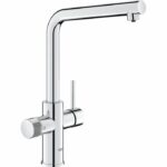 Comprar Grifo de cocina con filtro - cromo - filtración de agua - caño alto en l - rotación 150° - grohe blue pure minta - 30600000