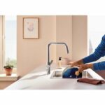 Comprar Grifo de cocina con filtro - cromo - filtración de agua - caño alto en u - rotación 150° - grohe blue pure start - 30595000