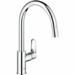 Comprar Grifo de cocina - cromo - caño alto en forma de c - aireador extraíble - rotación 360° - limitador de caudal - grohe start flow - 30569000