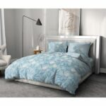 Comprar Home linge passion juego de edredón floral storm - 3 piezas - 240 x 260 - 100% algodón 57 hilos - azul