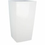 Comprar Jardinera cuadrada riviera nuance - plástico - l29xp29xh52 cm - blanco