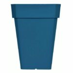 Comprar Jardinera cuadrada riviera soleilla - plástico - altura 53 cm - azul